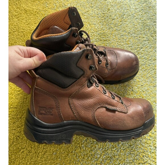 Timberland PRO Series Boots Titan Toe Brown Leather Size 7 main image 7